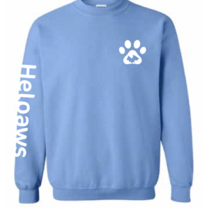 HelpAWS Carolina Blue Crew Sweater