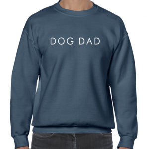 Dog Dad Indigo Crew Sweater