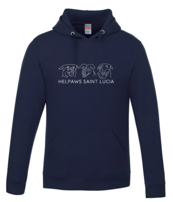 Navy Three Dog Hoodie